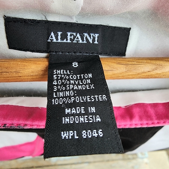 Alfani Pink & Black Color Block Sleeveless Cotton Blend Barbiecore Dress - Picture 5 of 5